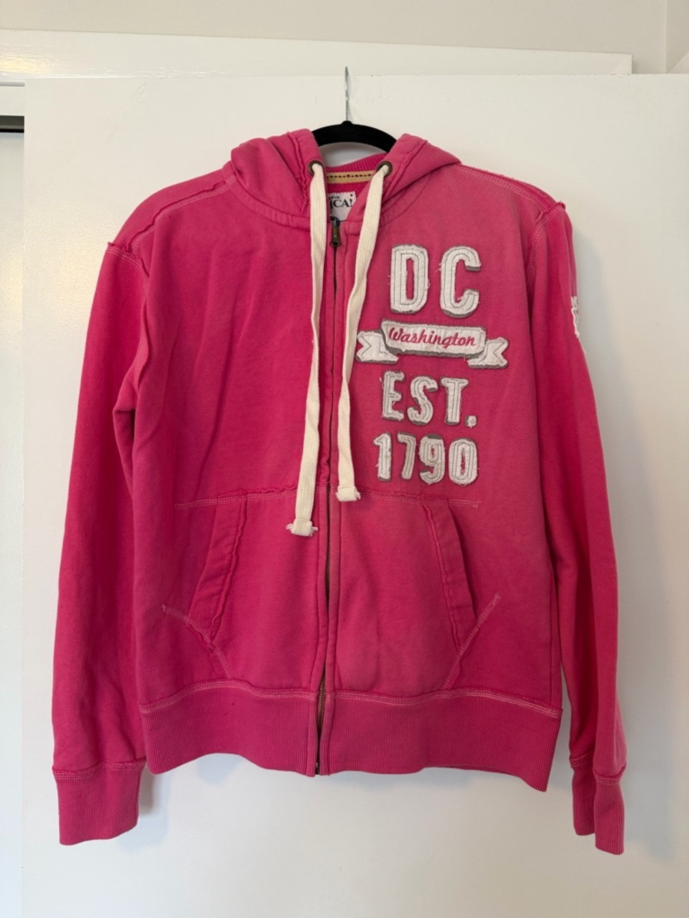 Pink DC EST. 1790 Zip-Up Hoodie